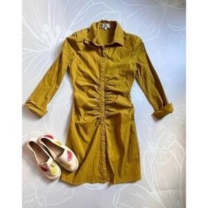 OSCAR STREET LIME GREEN BUTTON DOWN DRESS | SIZE SMALL​